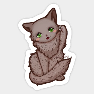 Kitty Final Boss Illustration Sticker
